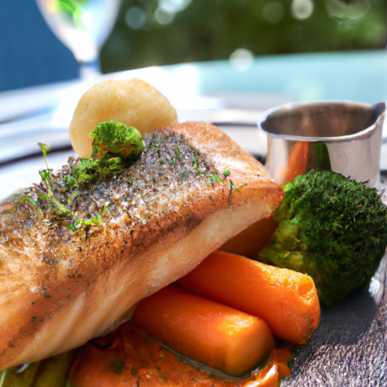 8. Restaurace Bellevue - Výhled, luxus a prvotřídní rybí speciality