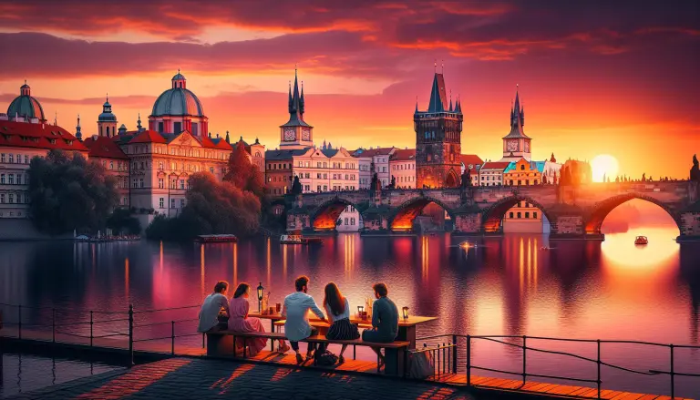 Přečtete si více ze článku Nejlepších 11 Míst na Výhled na Západ Slunce v Praze: Romantický Okamžik