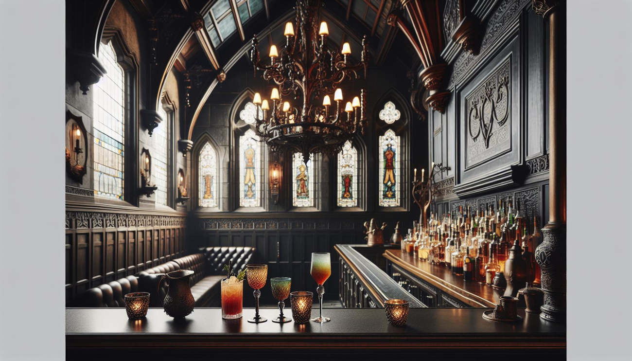 10 Nejlepších Koktejl Barů v Praze: Kde Ochutnat Perfektní Drinky 5 Black Angel's Bar - Gotický Interiér a Nezapomenutelné Chutě