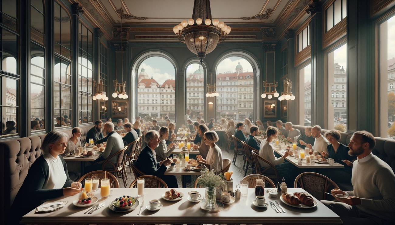 Café Louvre - Ikona pražského Brunchu s Nádherným Výhledem