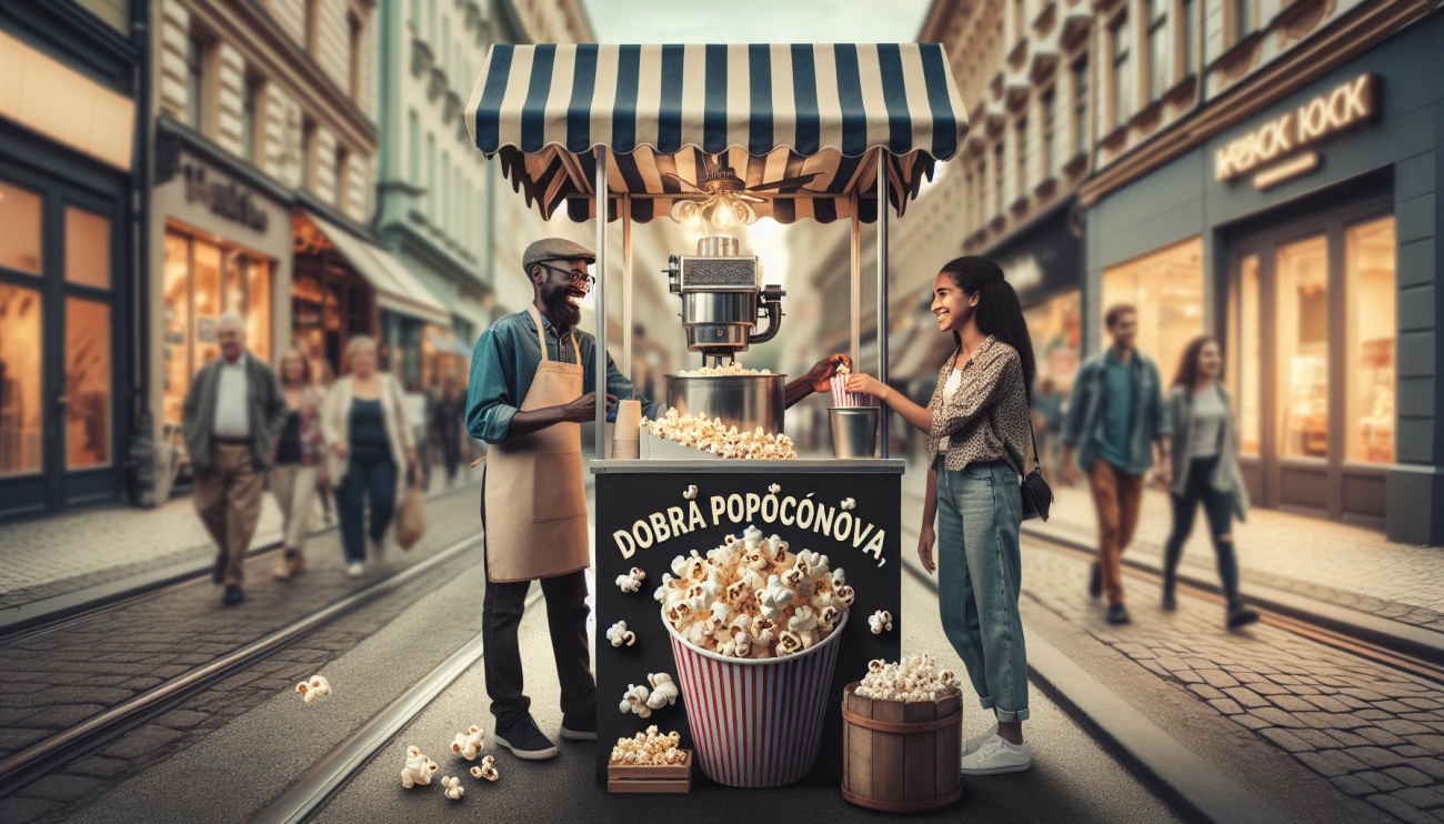 Dobrá ⁤popcornová ⁤- ⁤Ručně dělané křupavé potěšení přímo⁢ v centru