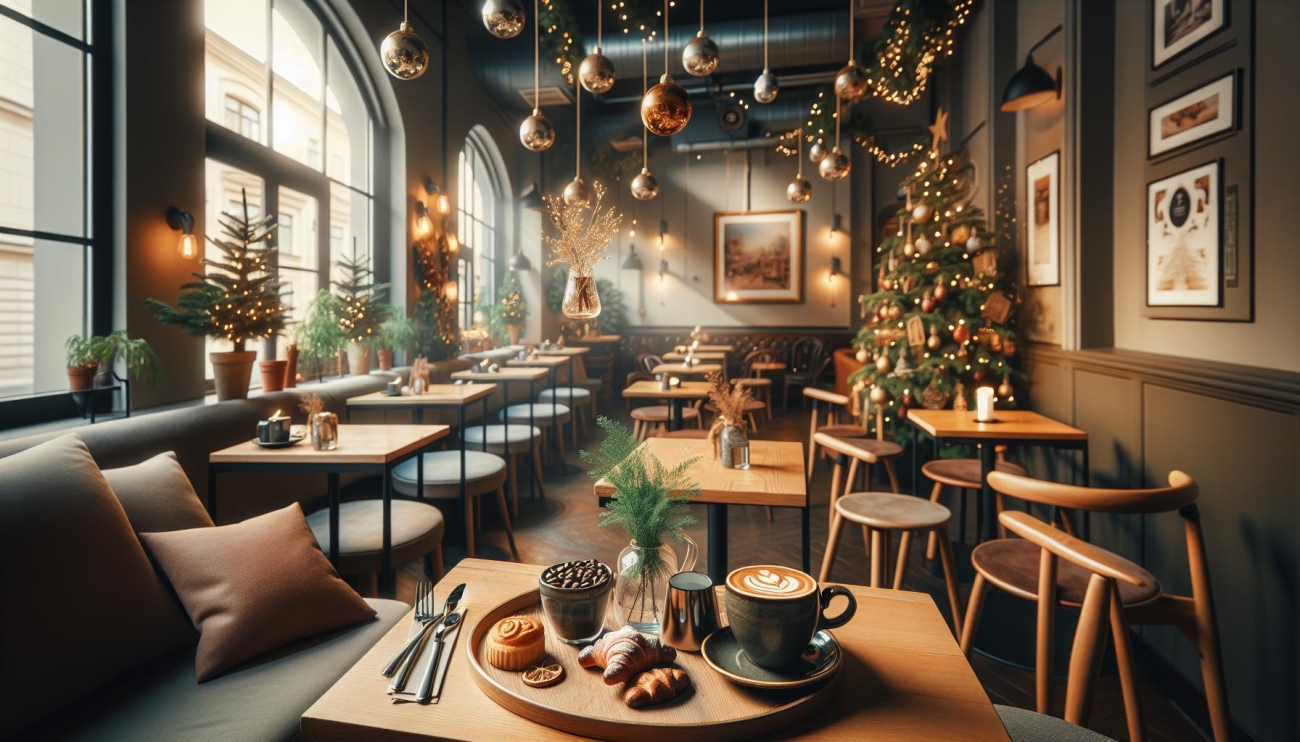 Hanspaulka ​- stylová ⁤Kavárna s Domácí Energii a Vánoční Výzdobou