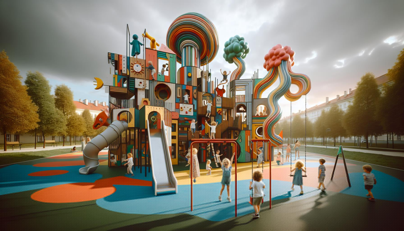 Hřiště Parukářka⁢ - barevné hřiště s uměleckým duchem