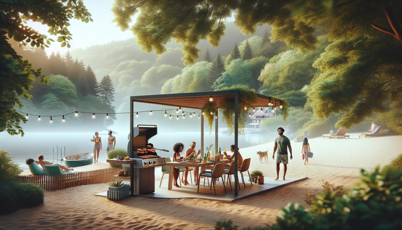 Hostivice -⁣ Klidná oáza nedaleko Prahy s pláží a ⁢prostory pro grilování