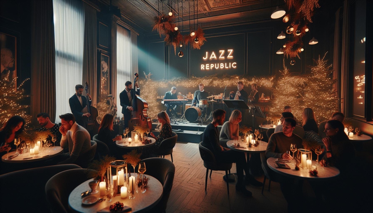 JazzRepublic - Vánoční ⁤Večírek⁣ s Live ‍Jazzem a Stylovým⁤ Prostředím