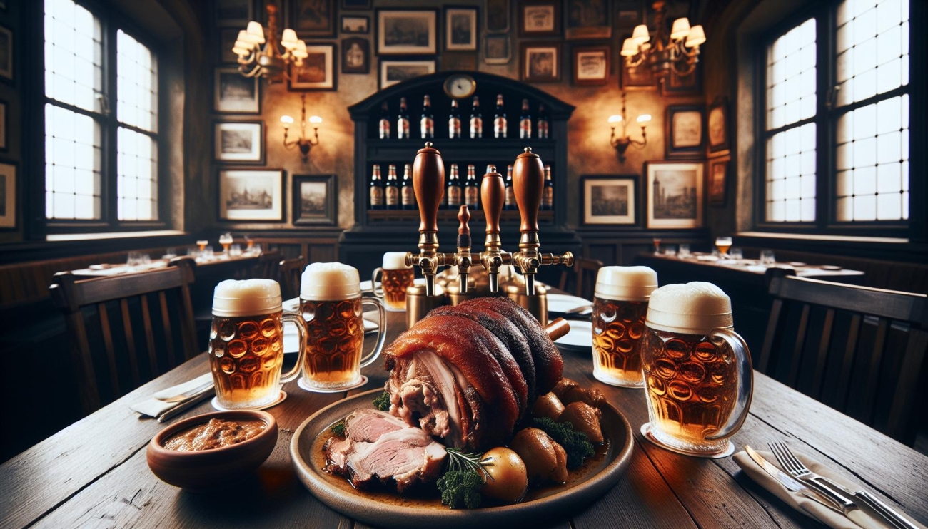 7 Nejlepších Restaurací na Pečené Koleno v Praze (Tradiční i Moderní) 5 U Medvídků - Historická Pivovarská Restaurace s Masitou Pečení