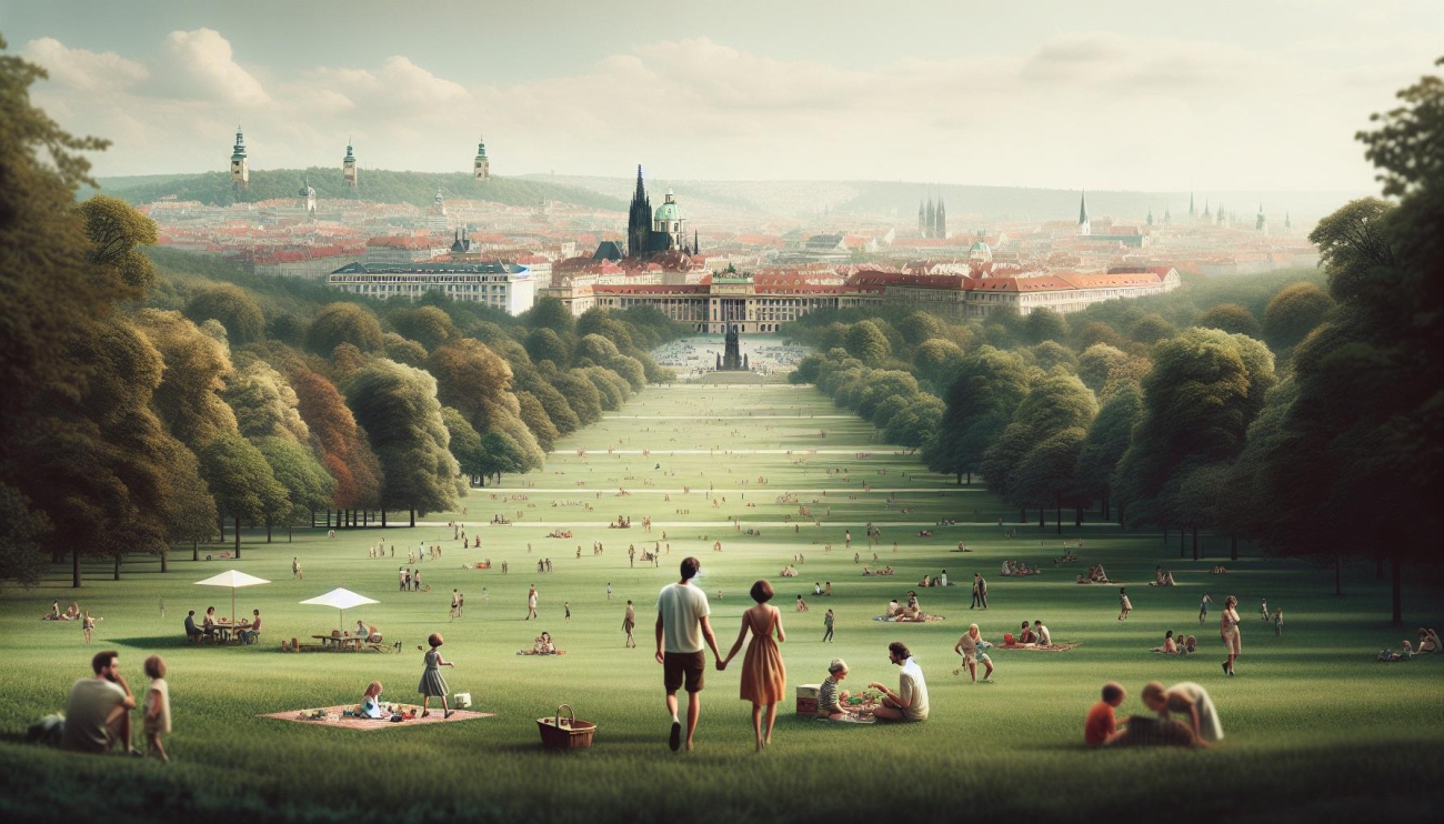Park Letná - Rozlehlé Zeleň a Panorama Starého Města
