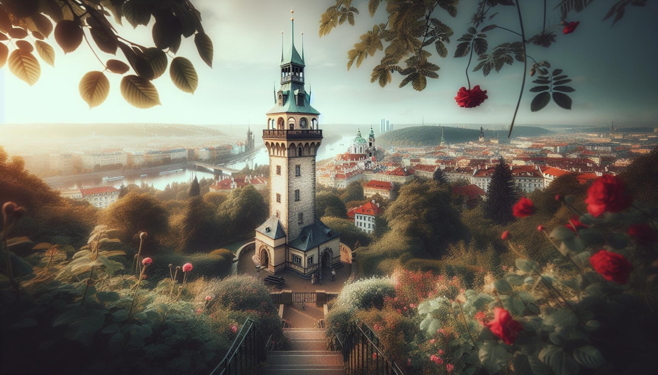 Petřínská Rozhledna - Romantika a Městské Panorama z Výšky