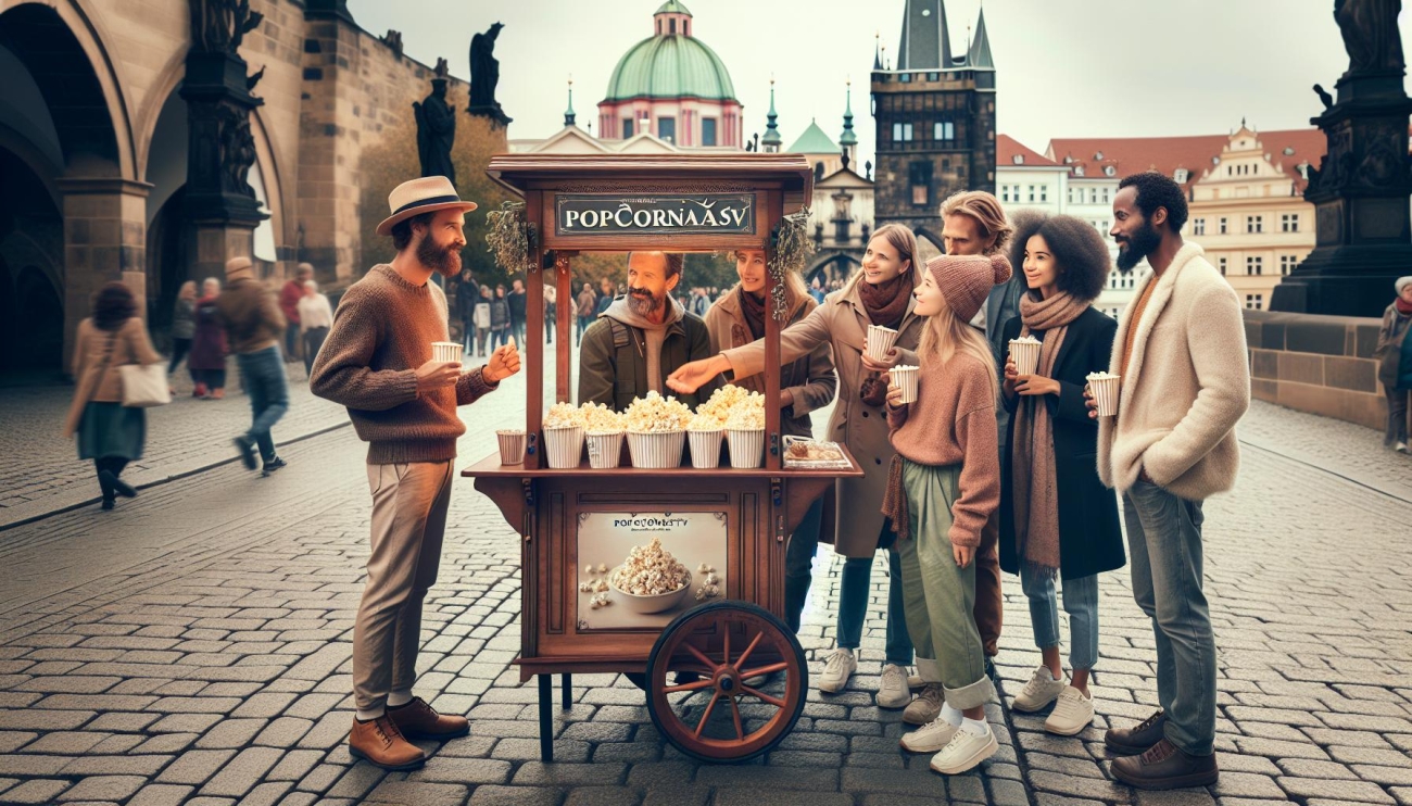 Popcornářství u Karlova ‍mostu - Tradiční chuť s moderním twistem