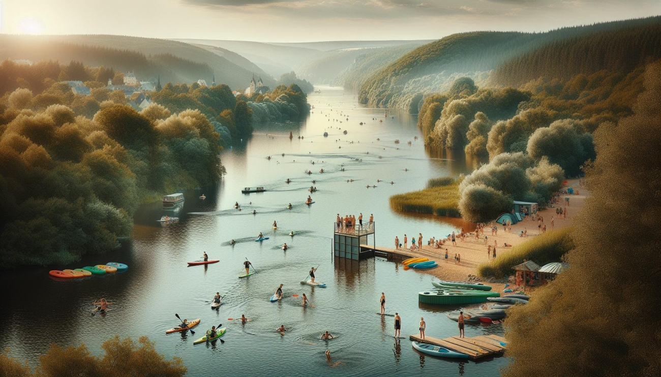 Slapy - Vodní radovánky a malebné výhledy na Vltavu