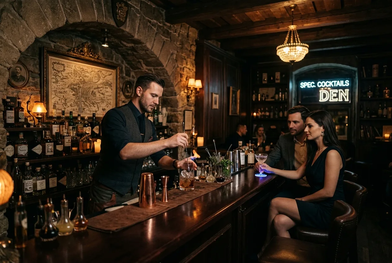 Kam v Praze do baru: Tajná místa a speakeasy bary, o kterých turisté neví 2 Tajný speakeasy bar v Praze s exkluzivními signature koktejly