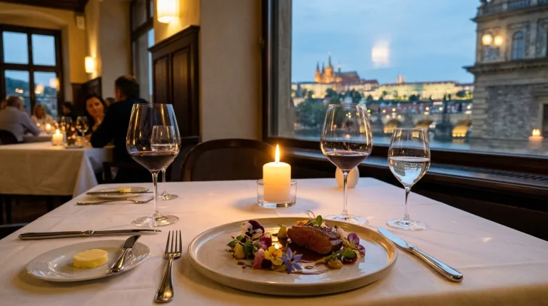 Luxusní restaurace v Praze: Michelinská gastronomie, fine dining a zážitky