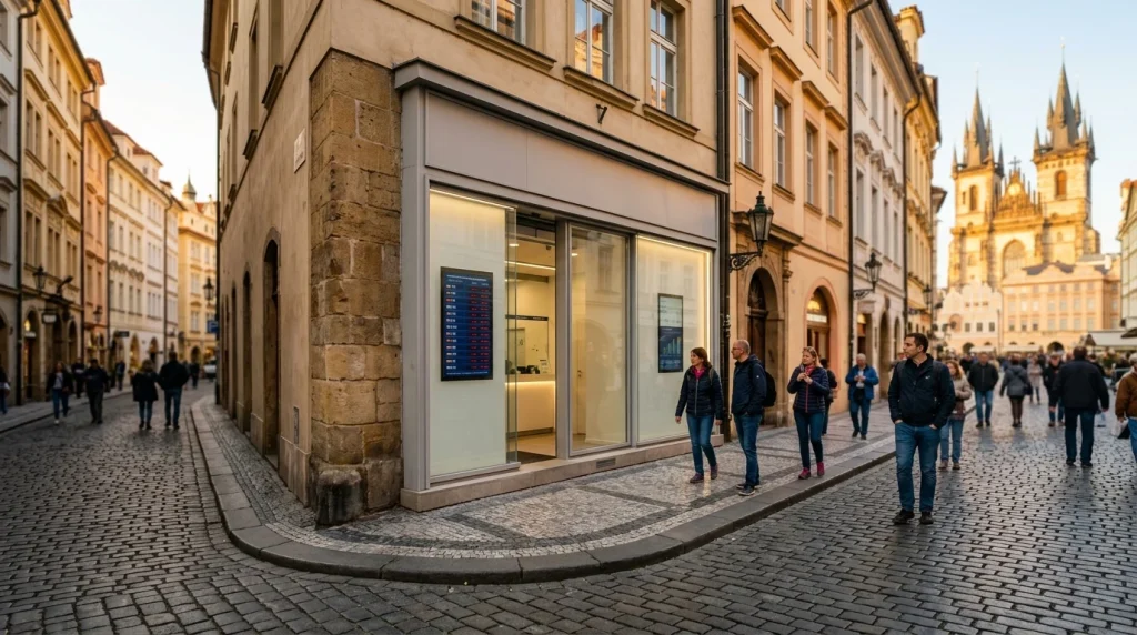 Směnárna Praha – nejlepší kurz: Kde směnit bez provize a s minimální marží 1 Směnárna Praha – nejlepší kurz: Kde směnit bez provize a s minimální marží (Obrázek vygenerovaný umělou inteligencí)